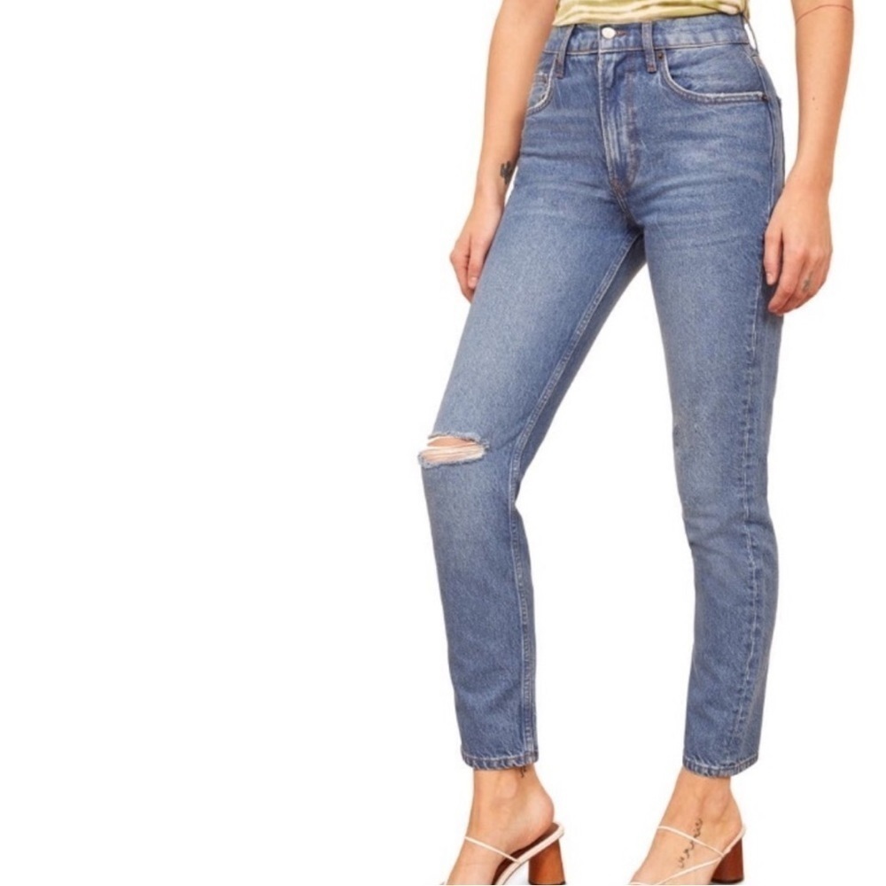 Reformation Julia High Cigarette Jean in Sonoma Wash Size 25